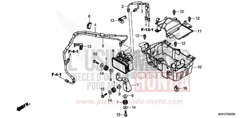 ABS-MODULATOR/ABLAGE (1) CB650FE de 2014